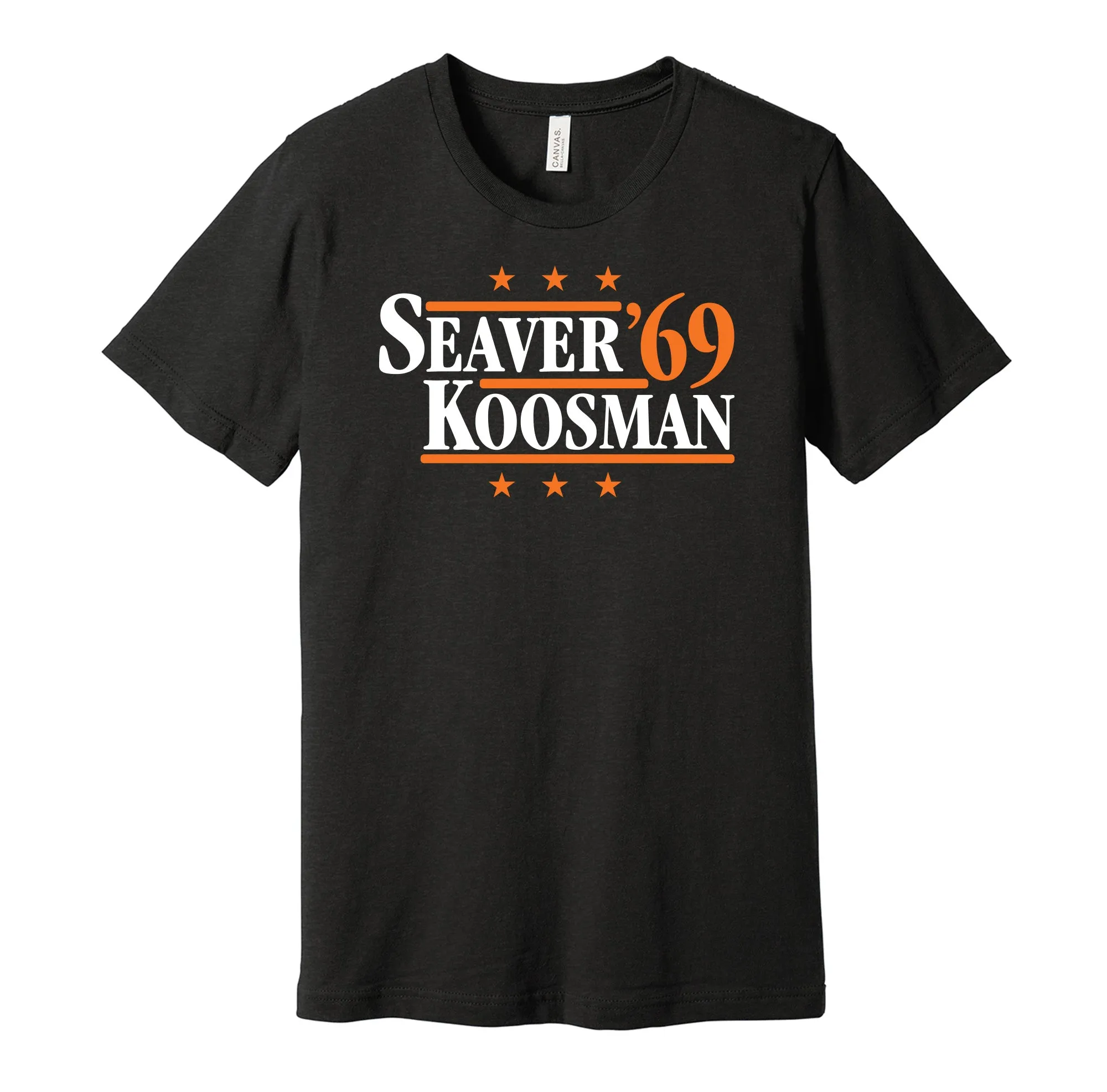 Seaver & Koosman '69 - New York Baseball Legends Political Campaign Parody T-Shirt - Hyper Than Hype Shirts