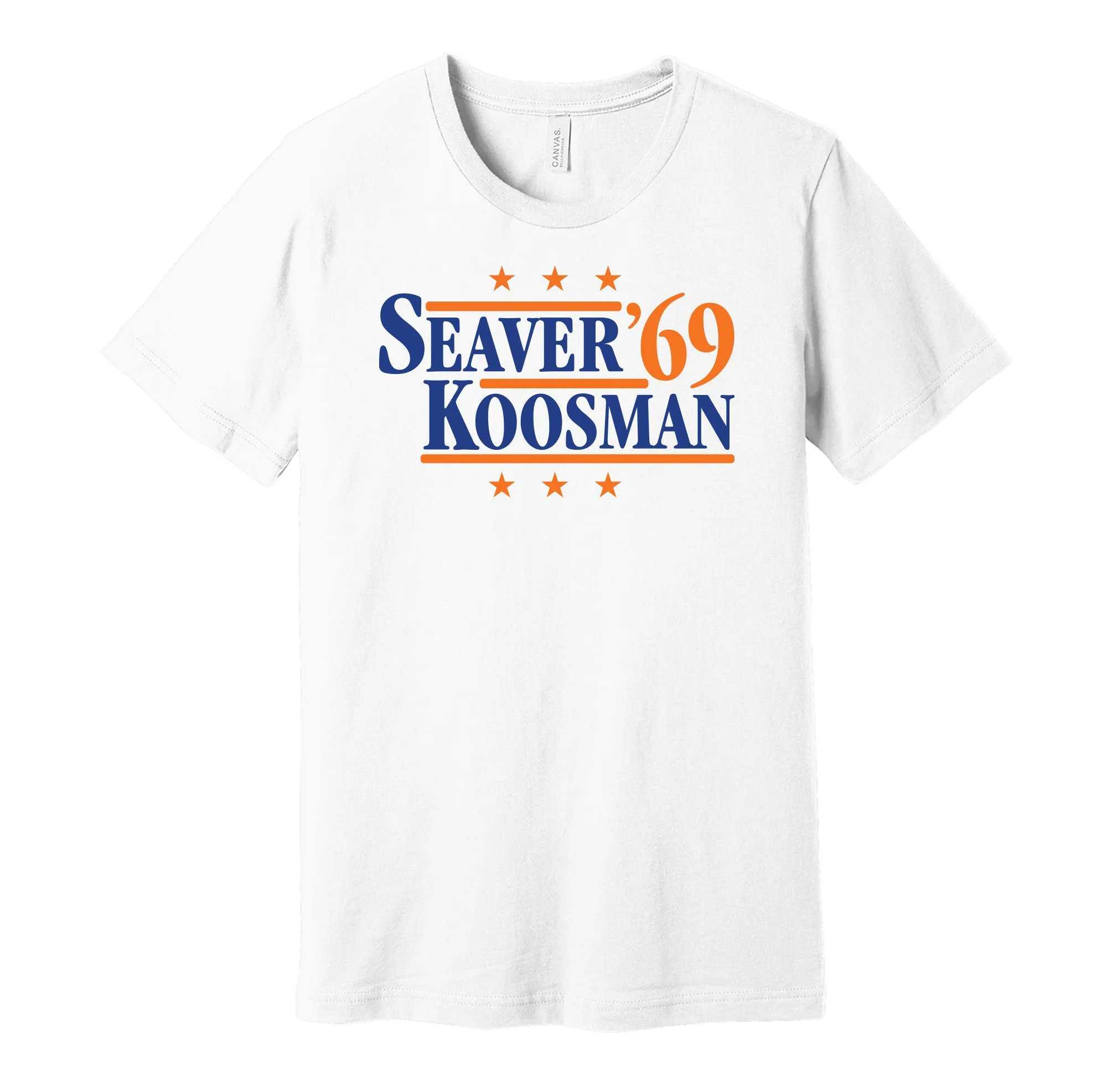 Seaver & Koosman '69 - New York Baseball Legends Political Campaign Parody T-Shirt - Hyper Than Hype Shirts