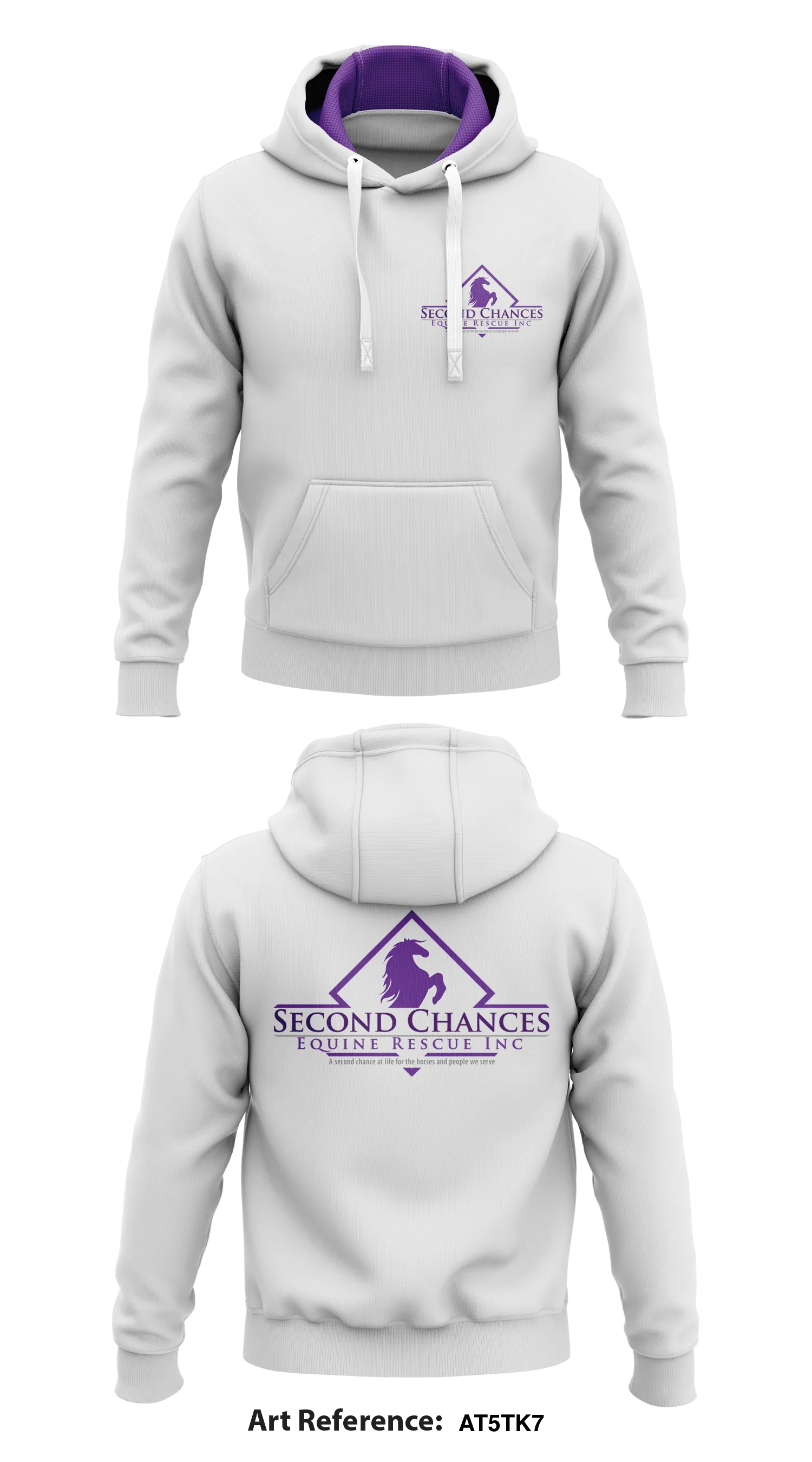 Second Chances Equine Rescue Store 1  Core Men's Hooded Performance Sweatshirt - At5tk7