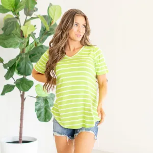 Short Sleeve V Neck Tee