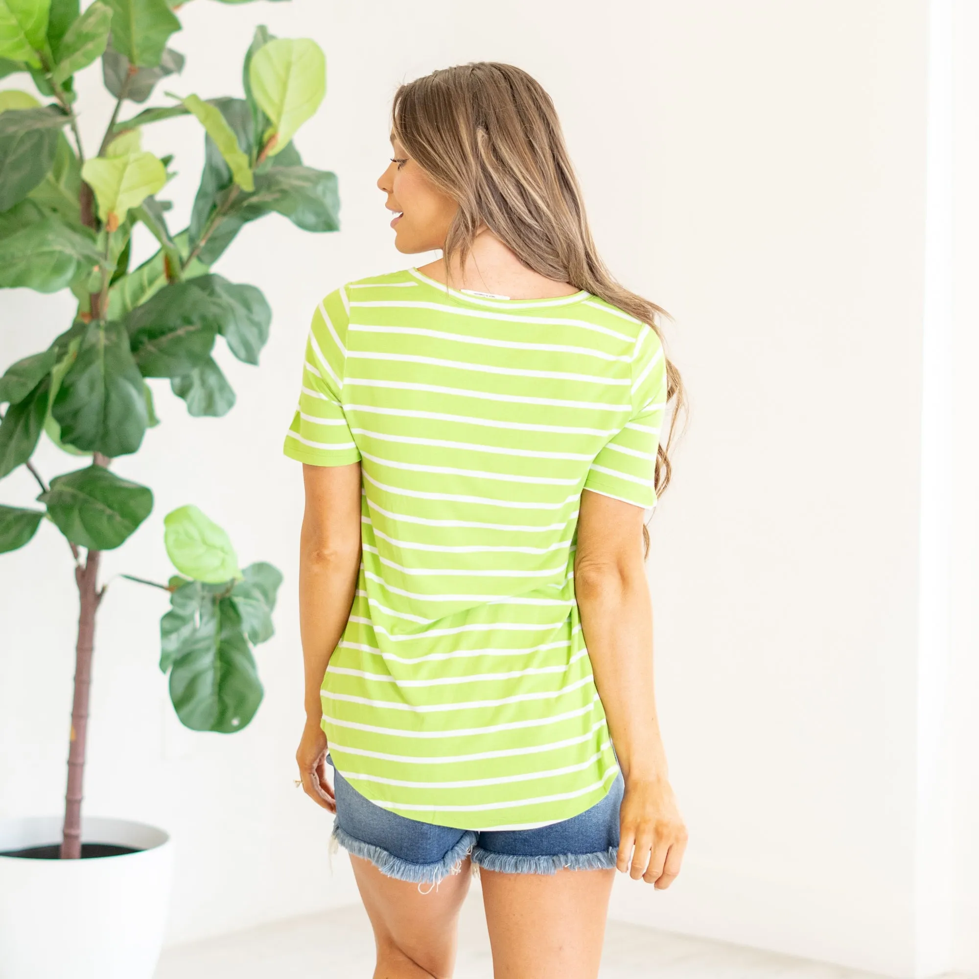 Short Sleeve V Neck Tee