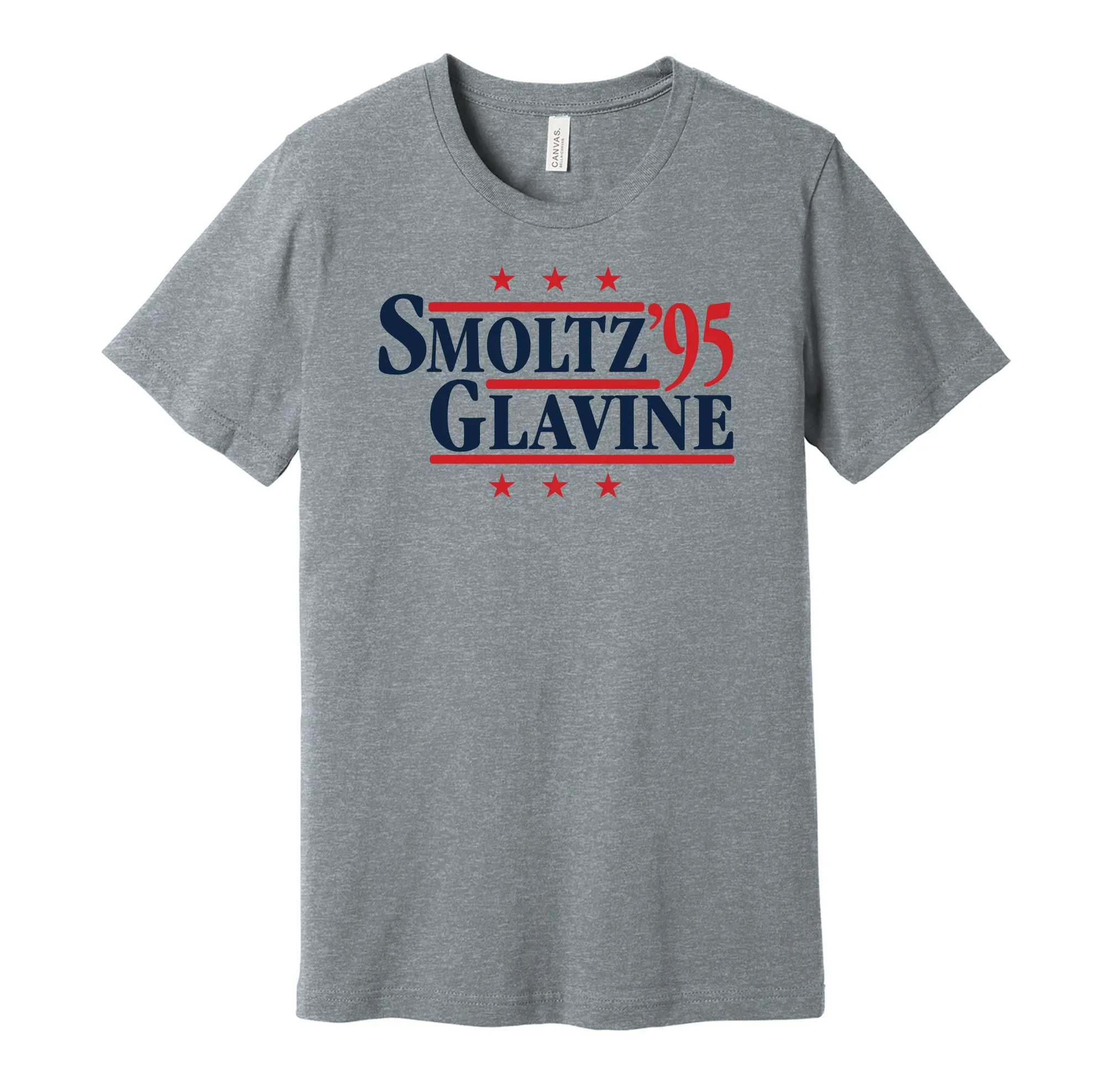 Smoltz & Glavine '95 - Atlanta Baseball Legends Political Campaign Parody T-Shirt - Hyper Than Hype Shirts