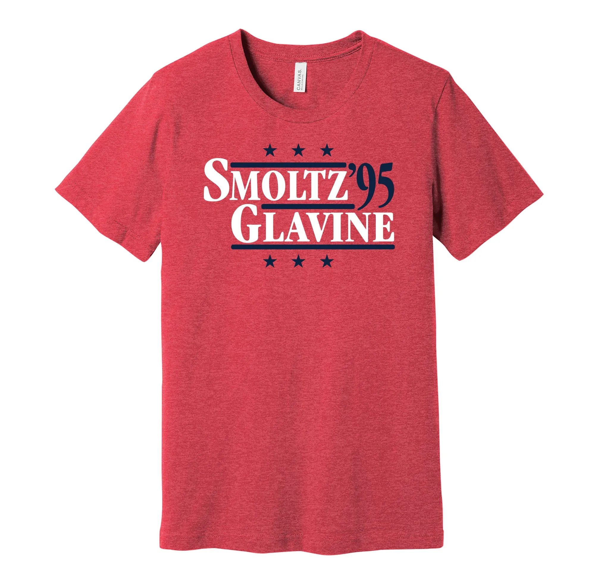 Smoltz & Glavine '95 - Atlanta Baseball Legends Political Campaign Parody T-Shirt - Hyper Than Hype Shirts