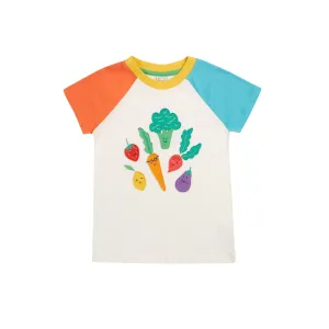 Soft White Vegetable Pals Rafe Raglan T-Shirt