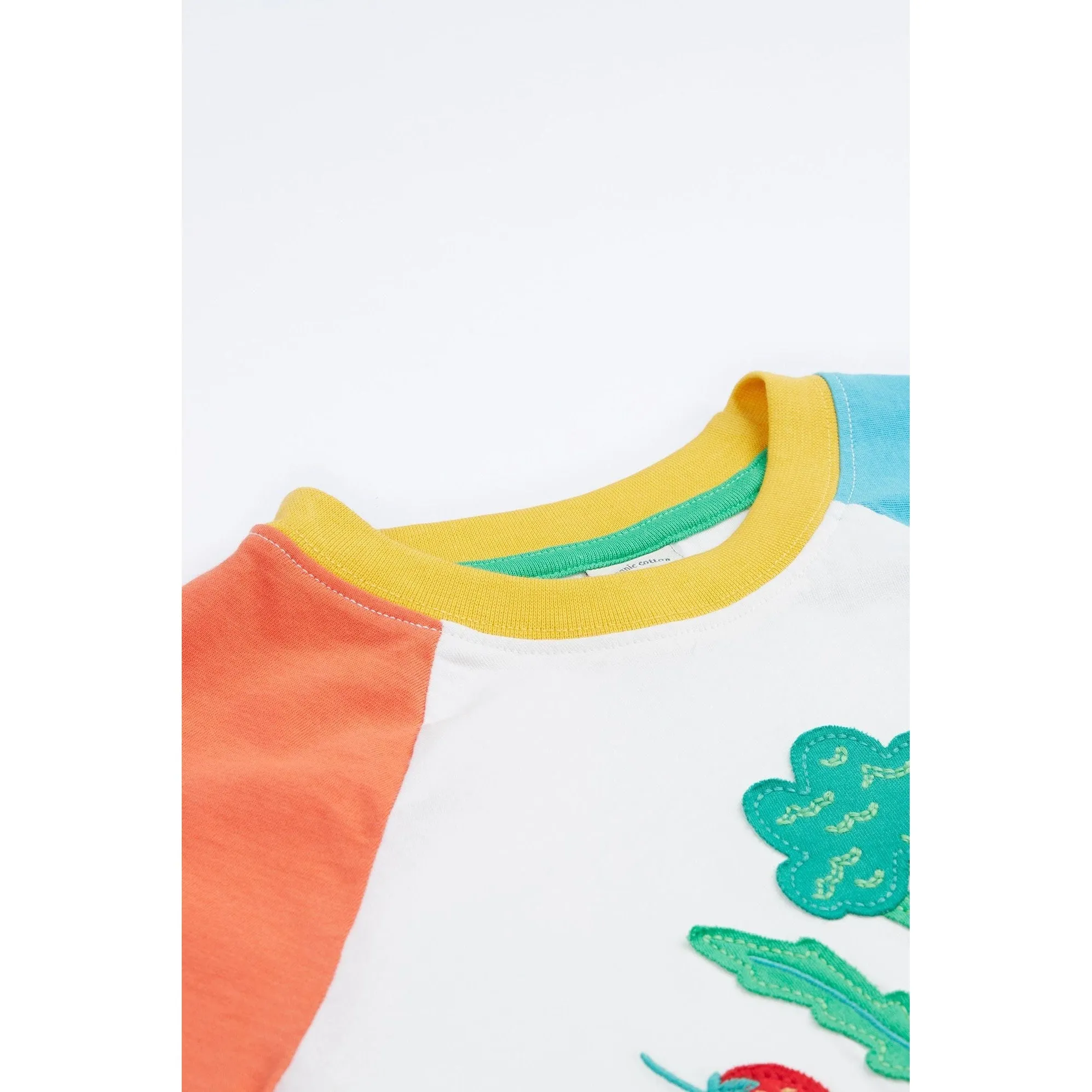 Soft White Vegetable Pals Rafe Raglan T-Shirt