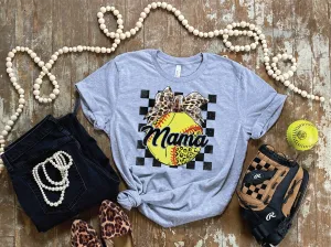 Softball Mama Leopard/Checkered