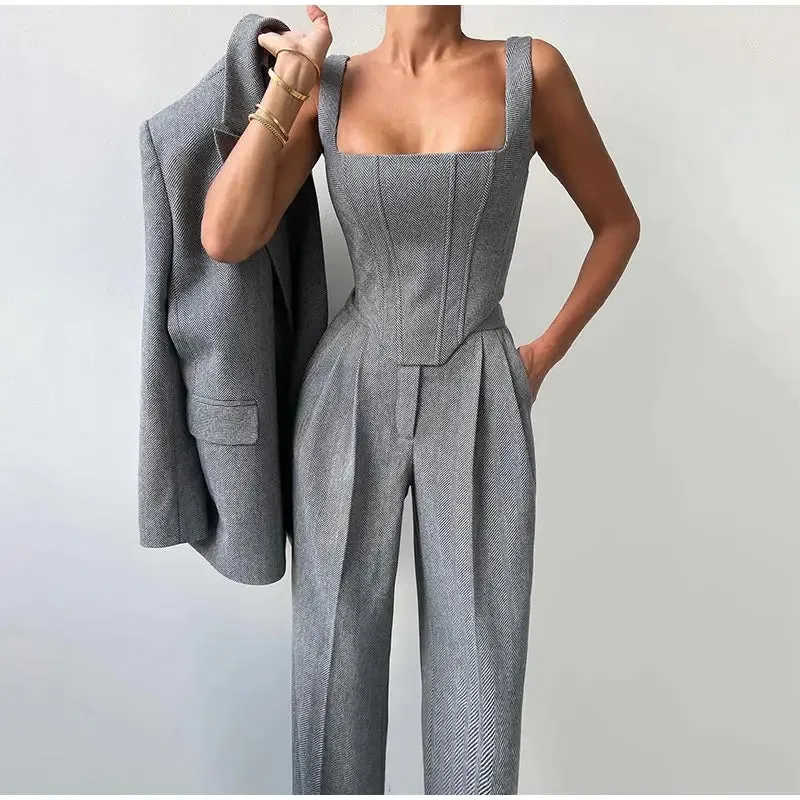 Sophia™ - Chic Tailored Blazer Ensemble