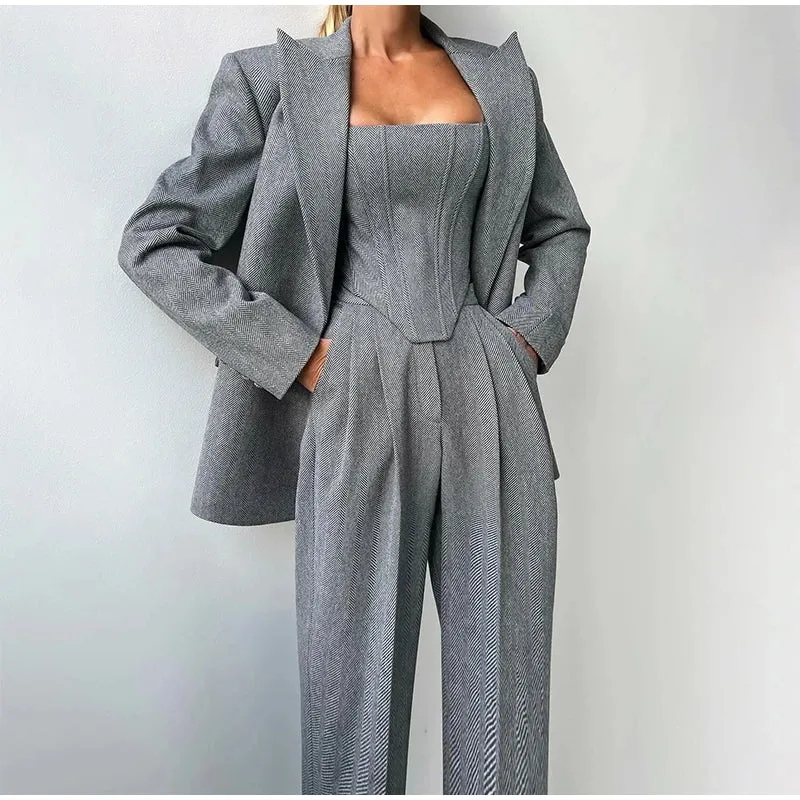 Sophia™ - Chic Tailored Blazer Ensemble