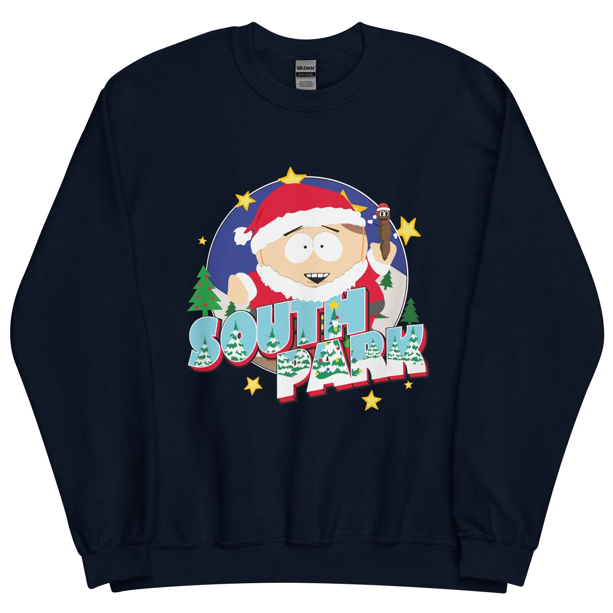 South Park Cartman and Mr. Hankey Holiday Fleece Crewneck Sweatshirt