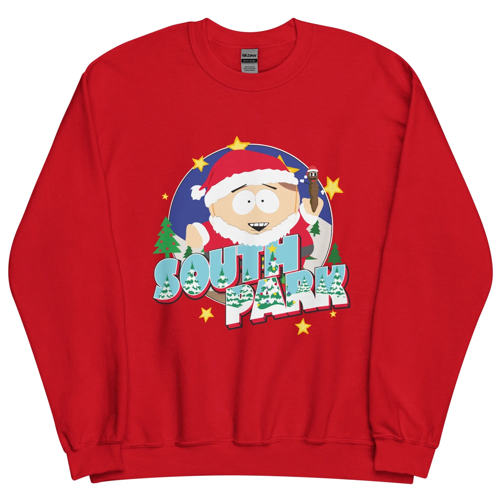 South Park Cartman and Mr. Hankey Holiday Fleece Crewneck Sweatshirt