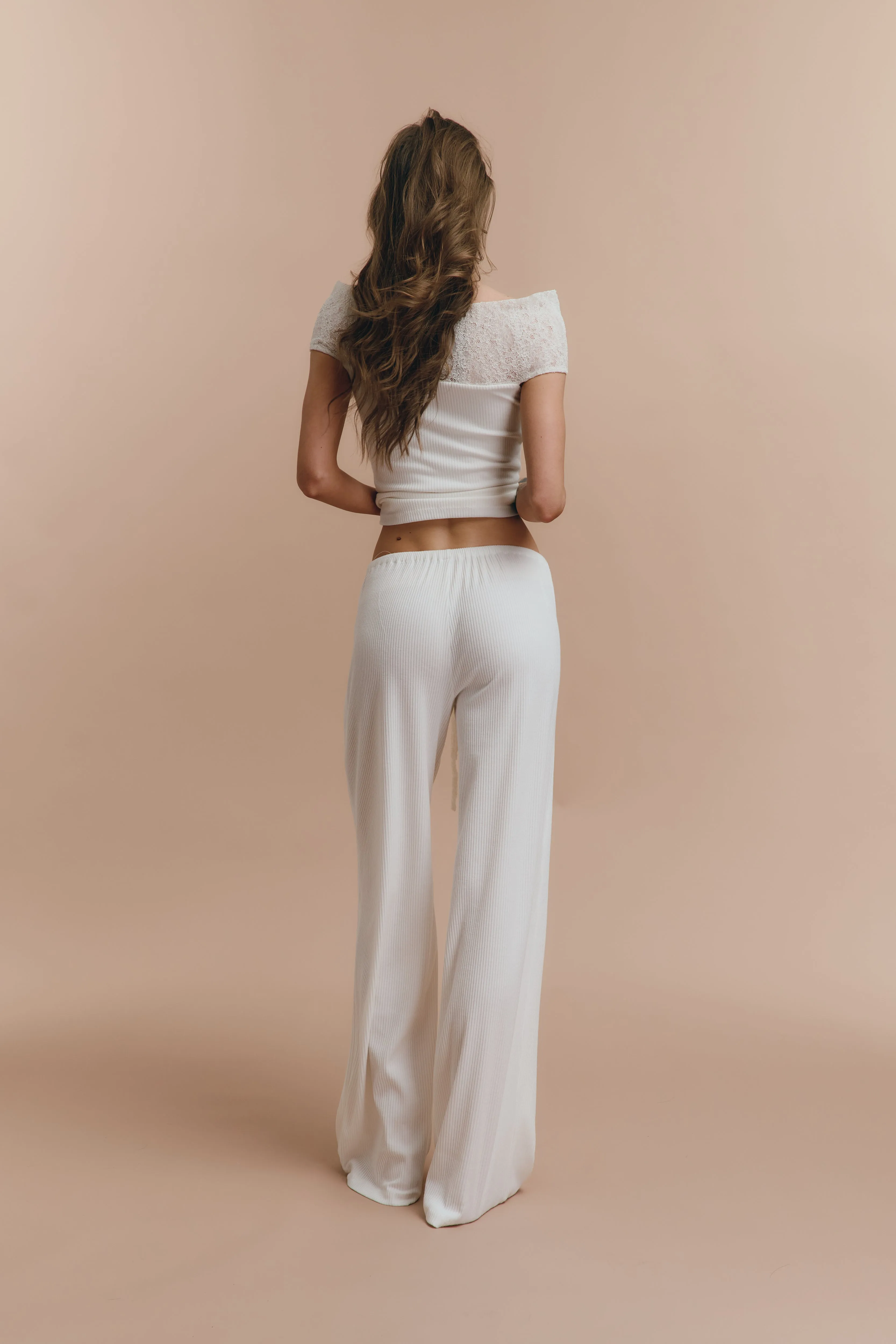 Stacy - White jersey pjs