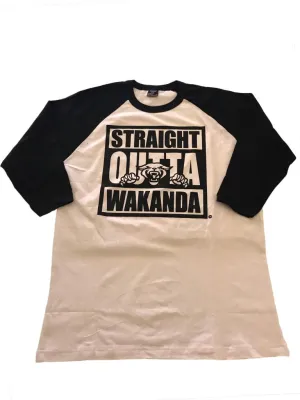 Straight Outta Wakanda Batter Up Baseball T