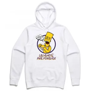 Streetwear on Demand MAMBA BART BOOTLEG HOODIE WHITE
