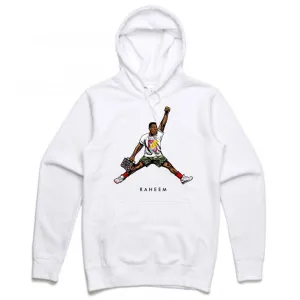 Streetwear on Demand RAHEEM JMPMN HOODIE WHITE