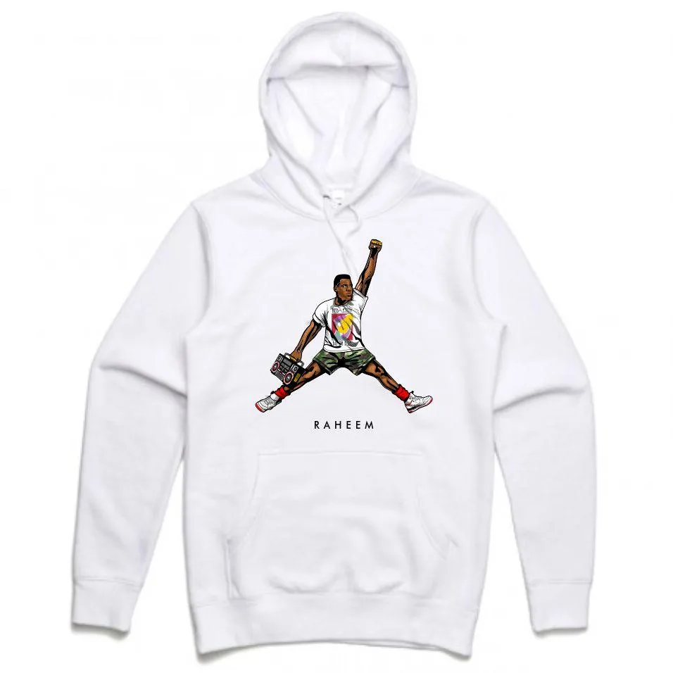 Streetwear on Demand RAHEEM JMPMN HOODIE WHITE