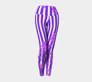 Stripes and Florals Purple