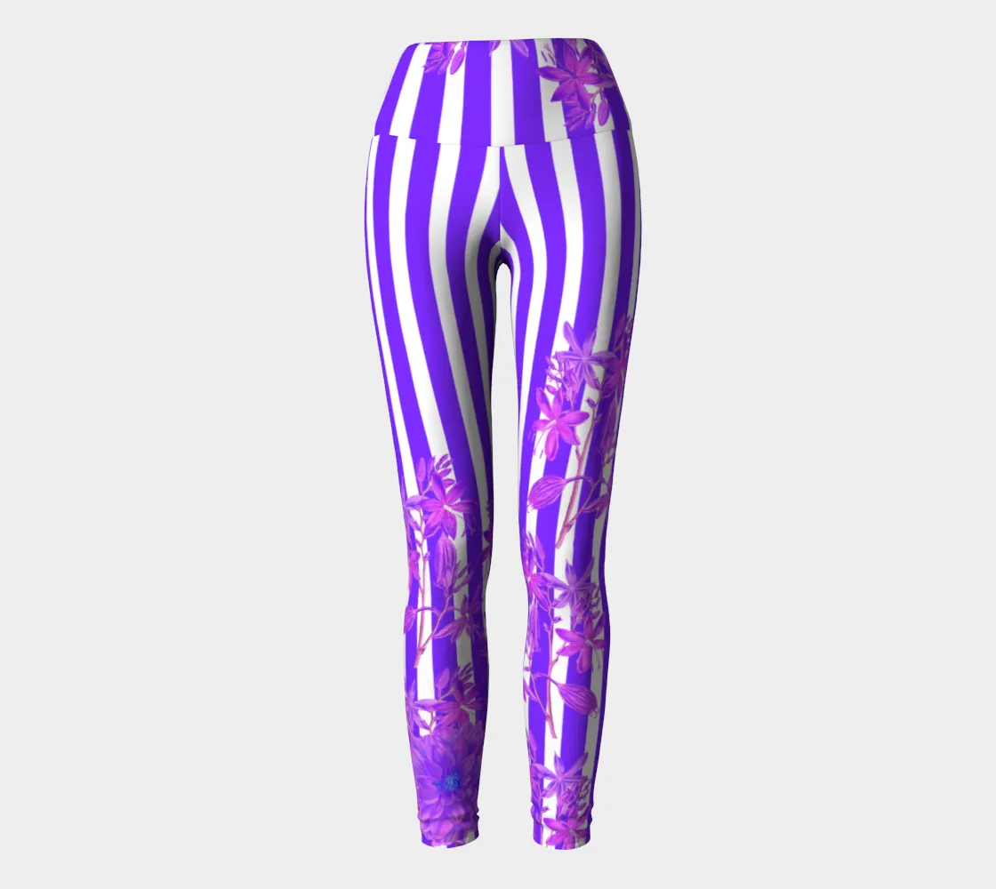 Stripes and Florals Purple