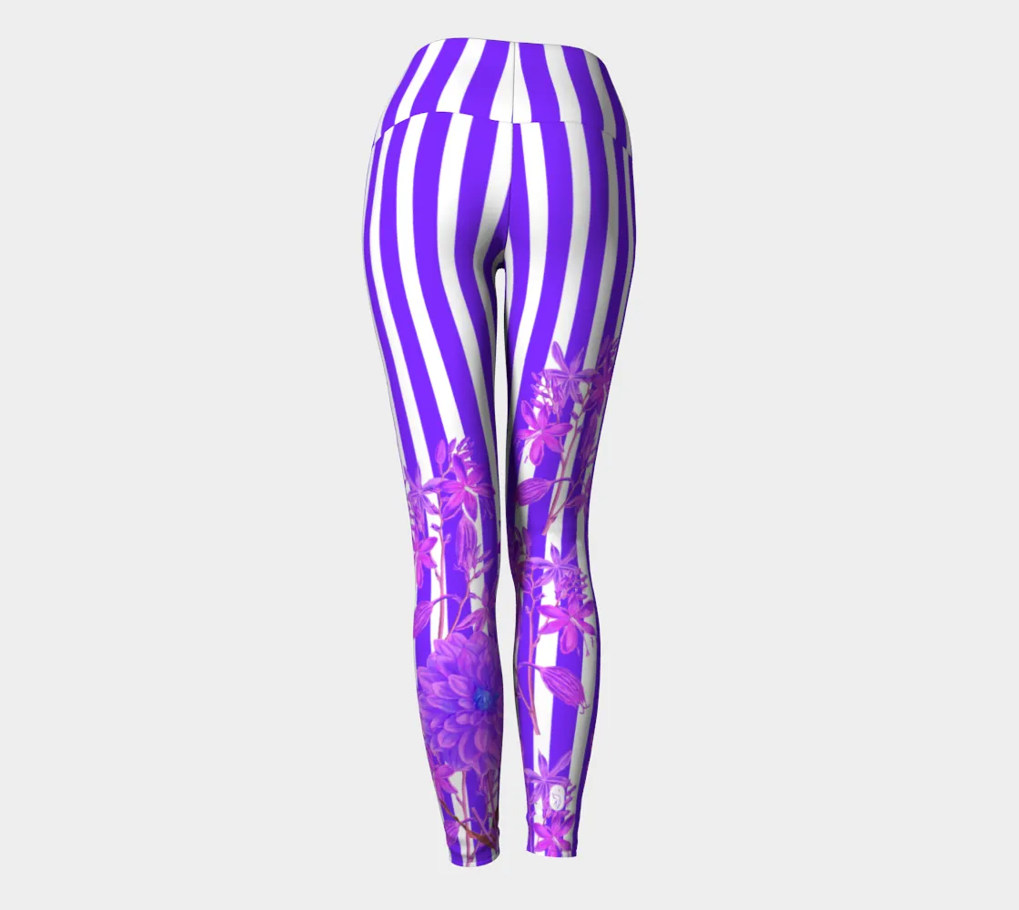 Stripes and Florals Purple