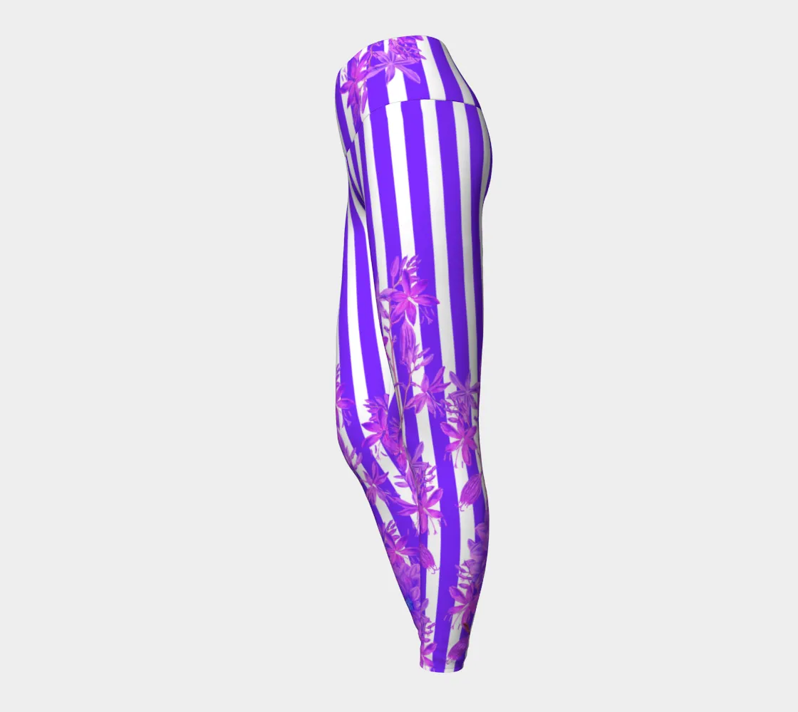 Stripes and Florals Purple