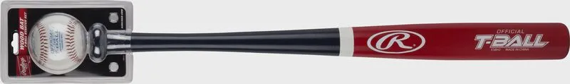 T-Ball Wood Bat with Training Ball