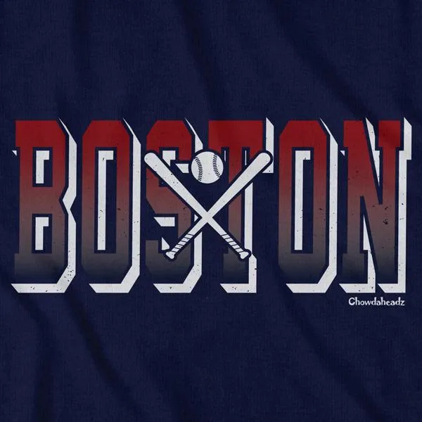 Tall Block Boston Baseball T-Shirt