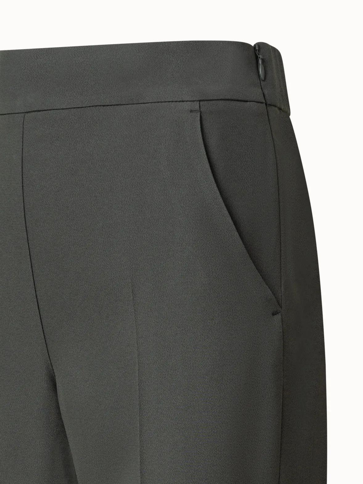 Tapered Crêpe Pants