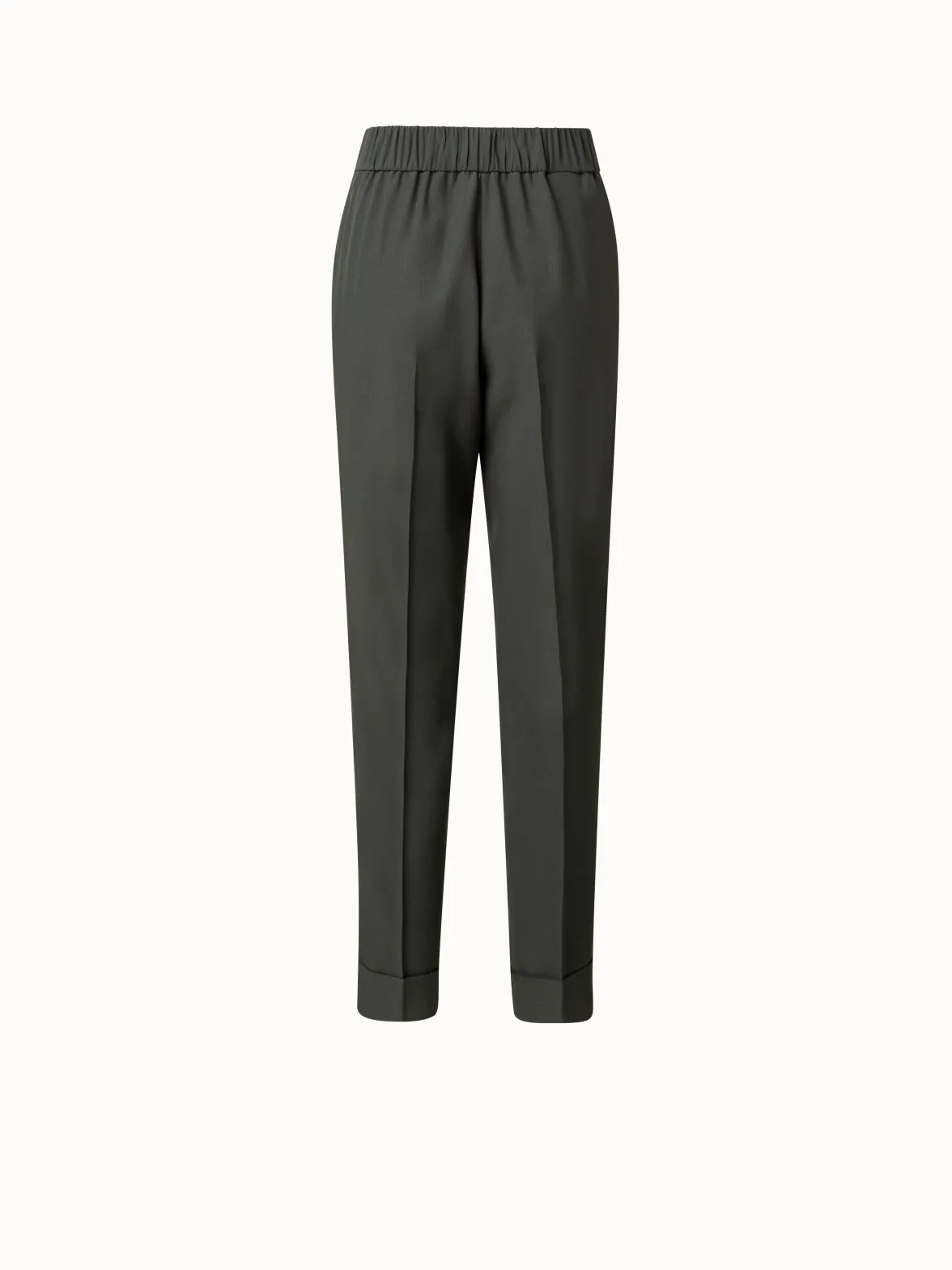 Tapered Crêpe Pants
