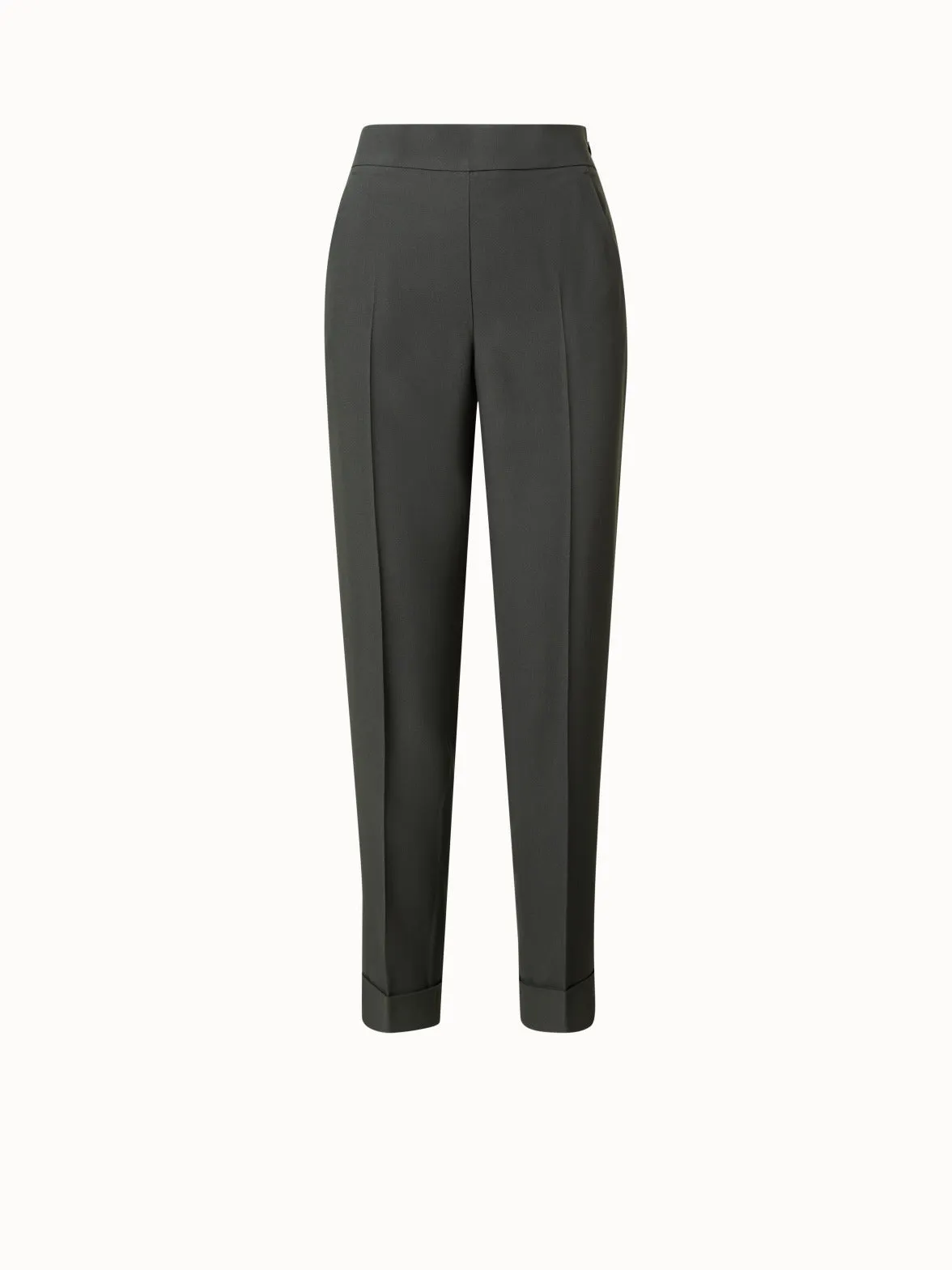 Tapered Crêpe Pants