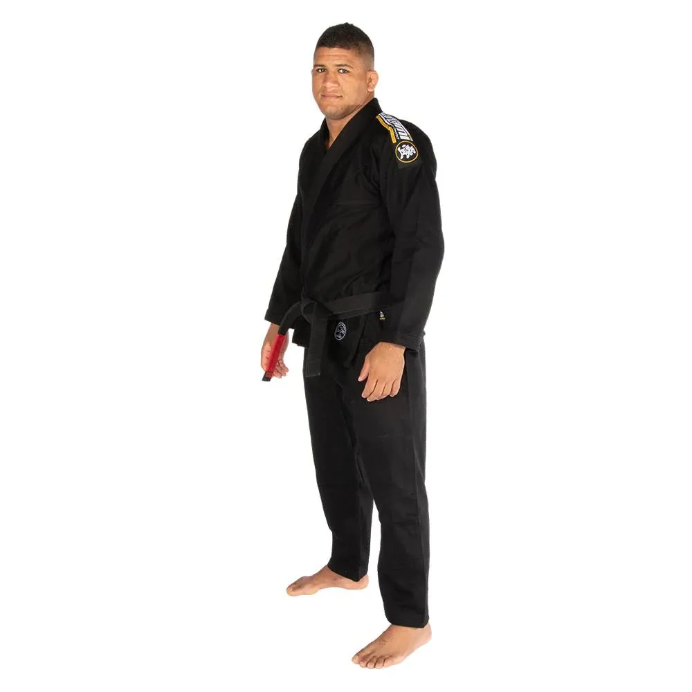 TATAMI NOVA ABSOLUTE BLACK GI - FREE WHITE BELT