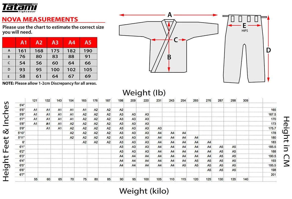 TATAMI NOVA ABSOLUTE BLACK GI - FREE WHITE BELT