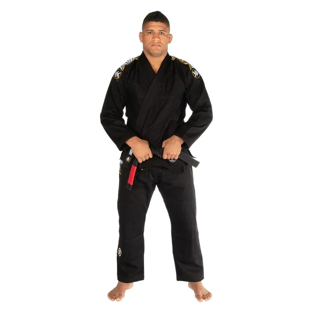 TATAMI NOVA ABSOLUTE BLACK GI - FREE WHITE BELT