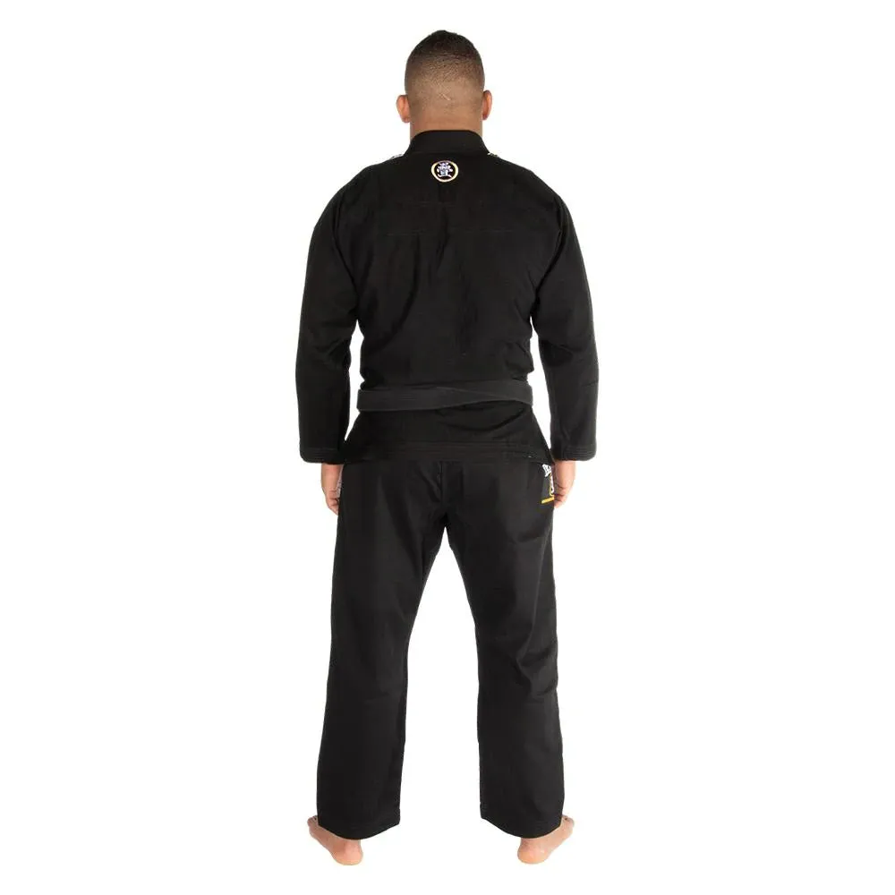 TATAMI NOVA ABSOLUTE BLACK GI - FREE WHITE BELT