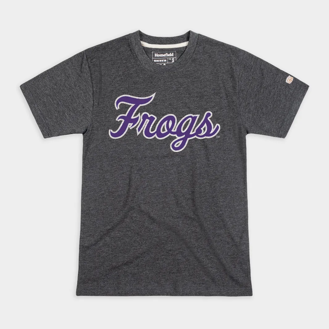 TCU Frogs Baseball Script Tee
