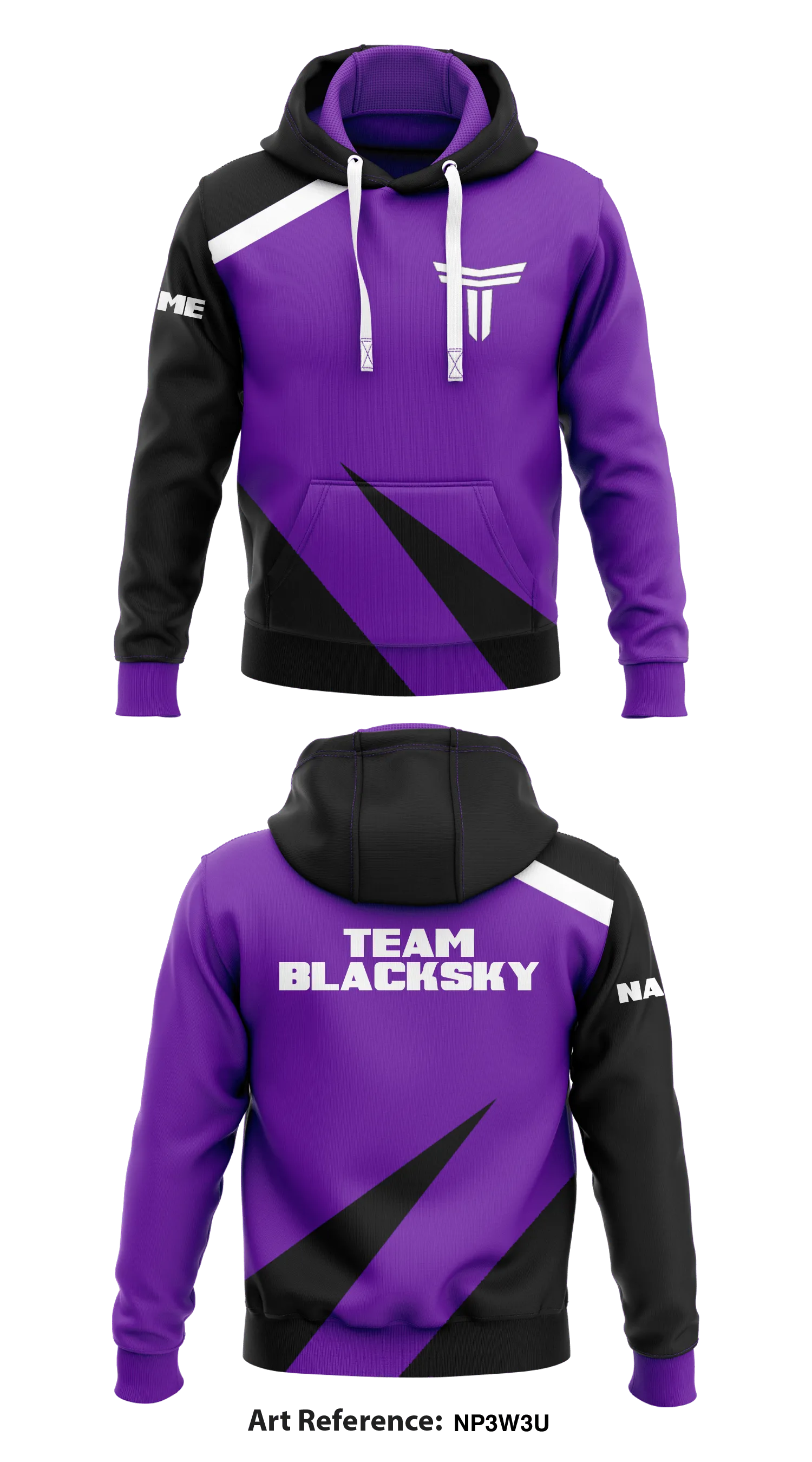 Team Blacksky Store 1  Core Men's Hooded Performance Sweatshirt - np3w3u