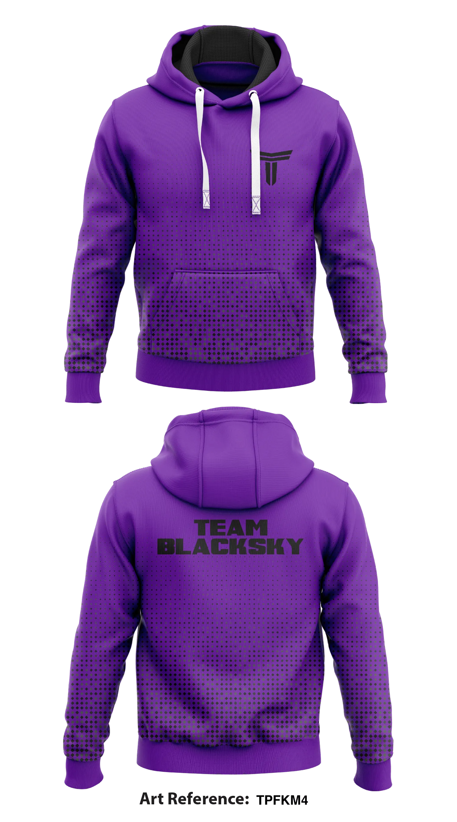 Team Blacksky Store 1  Core Men's Hooded Performance Sweatshirt - TpfKm4