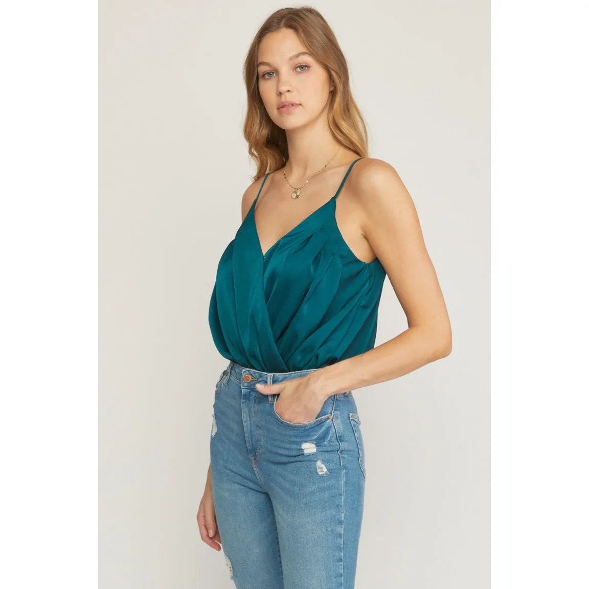 The Fierce and Fabulous Bodysuit in Hunter Green