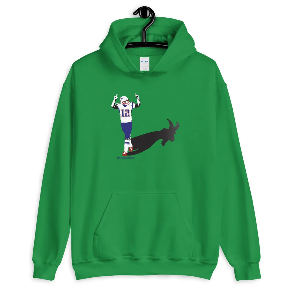 The GOAT Shadow Tom Brady Hooded Sweatshirt