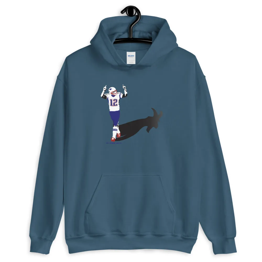 The GOAT Shadow Tom Brady Hooded Sweatshirt