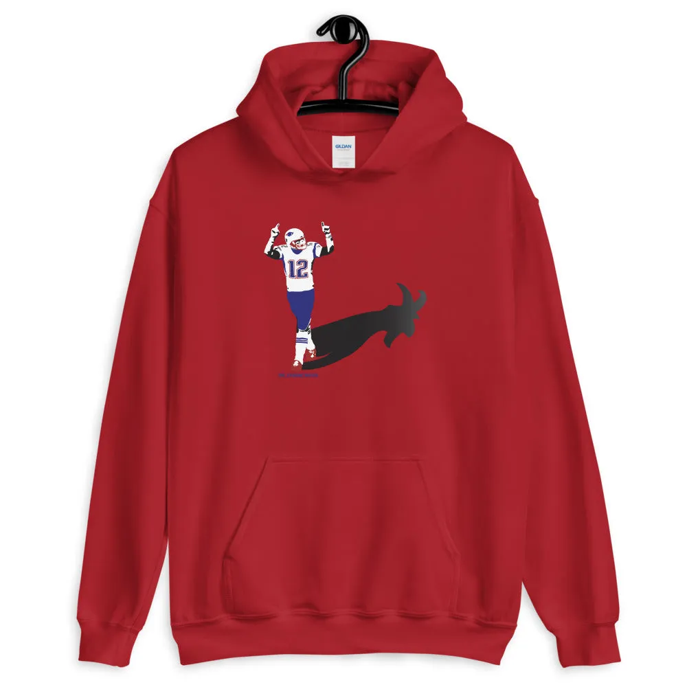 The GOAT Shadow Tom Brady Hooded Sweatshirt