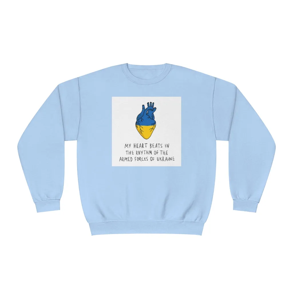 The Heart Beats Unisex Crewneck Sweatshirt