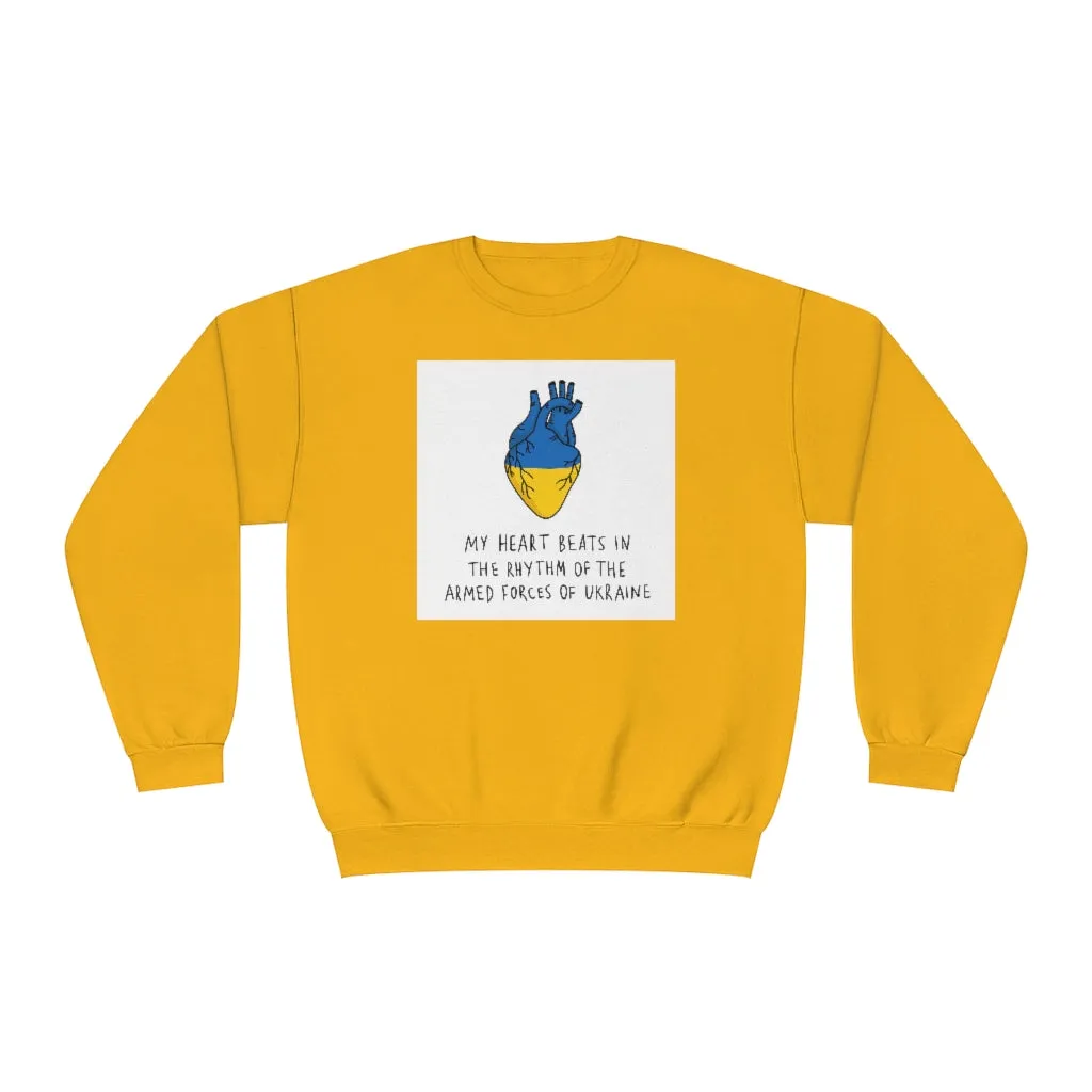 The Heart Beats Unisex Crewneck Sweatshirt