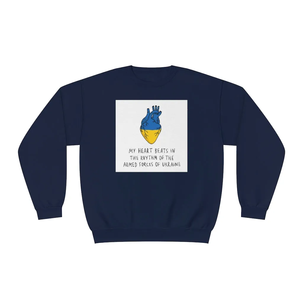 The Heart Beats Unisex Crewneck Sweatshirt