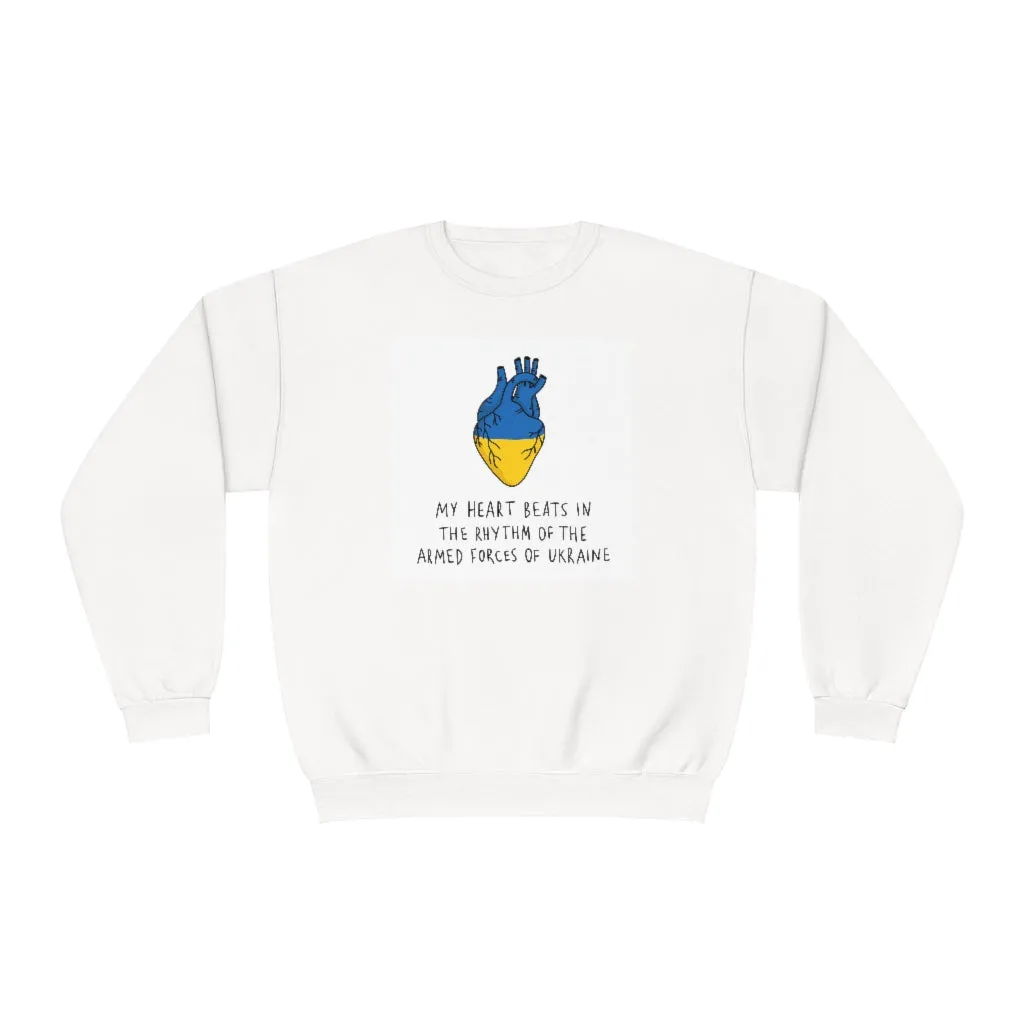 The Heart Beats Unisex Crewneck Sweatshirt