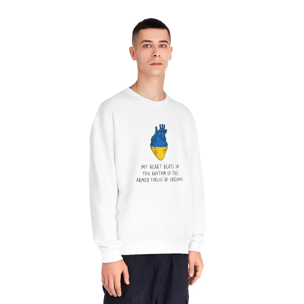 The Heart Beats Unisex Crewneck Sweatshirt