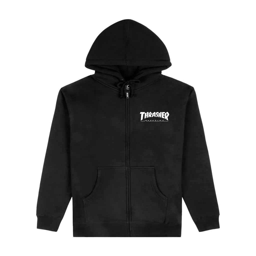 Thrasher Mag Logo Full-Zip Hoodie