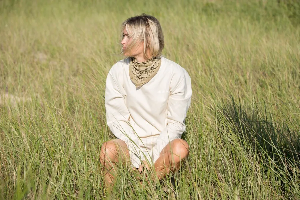 Tillie Crew - Vintage White w/All the Feels