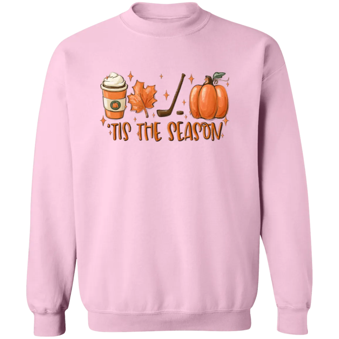 Tis The Season Hockey Crewneck Pullover Sweatshirt