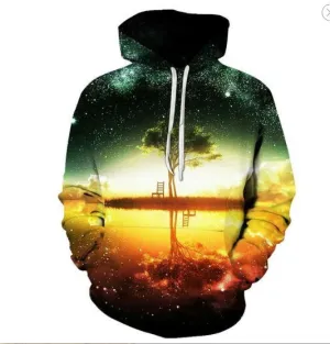 Tree of Life Nebula Sweatshirt Hooded