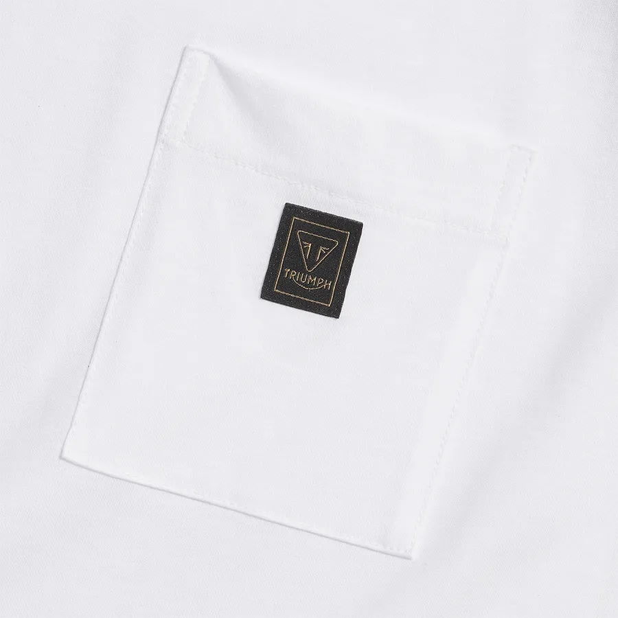 Triumph Blackwell Long Sleeve T-Shirt - White/Grey
