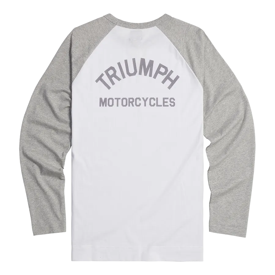 Triumph Blackwell Long Sleeve T-Shirt - White/Grey
